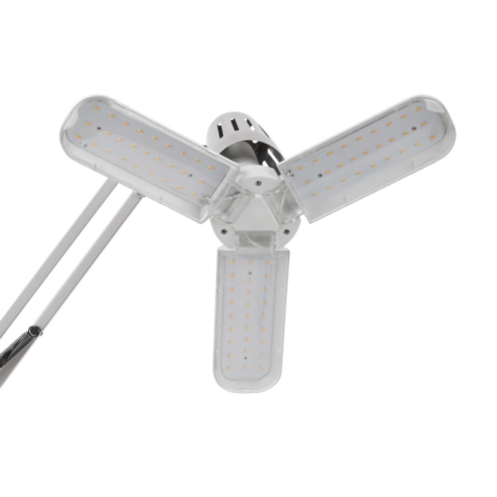 Фитолампа для растений светодиодная ЭРА FITO-24W-Ra90-E27-FOLD 3-х лепестковая полного спектра 24 Вт Е27 | Фитолампы Е27