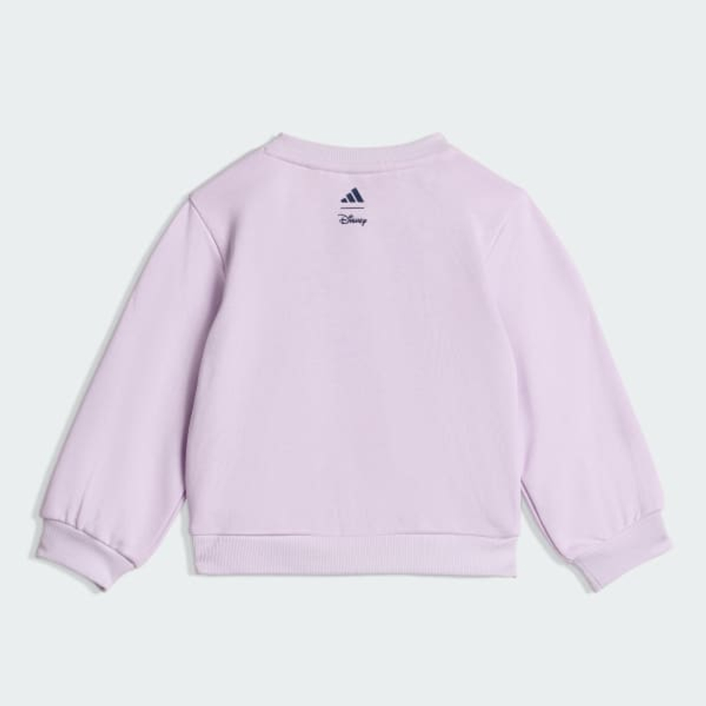 Adidas Спортивный комплект из футболки и штанов с принтом "Холодное сердце", лавандовый/темно-синий