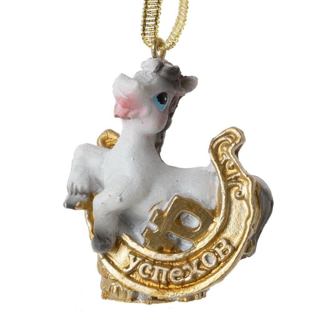 GAEM Фигурка декоративная подвесная "Лошадка", L5 W2 H5 см, 2в.