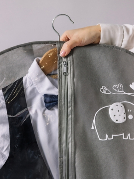 Чехол детский 50х80 Слоник (серый)