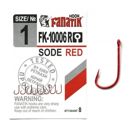 Крючки Fanatik FK-10006 R Sode Red