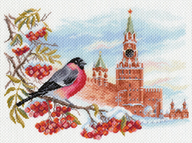 "Московская зима"-1698 канва с рисунком