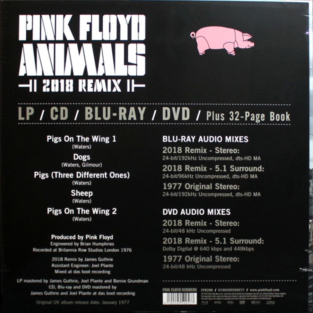 Pink Floyd / Animals (2018 Remix)(Deluxe Edition Box Set)(LP+CD+Blu-ray Audio+DVD)