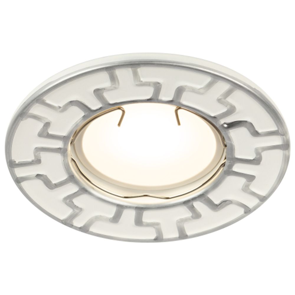 Светильник встраиваемый штампованный ЭРА ST5 CH/WH под лампу MR16 GU5.3 белый/хром