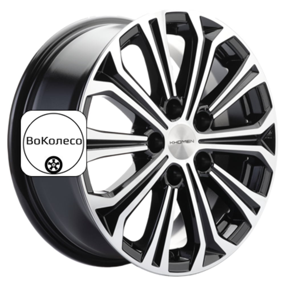 6,5x16/5x110 ET45 D67,1 KHW1610 (DFM 580) Black-FP Khomen Wheels