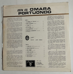 Винтажная виниловая пластинка Omara Portuondo Esta Es Omara Portuondo (Cuba 1973)