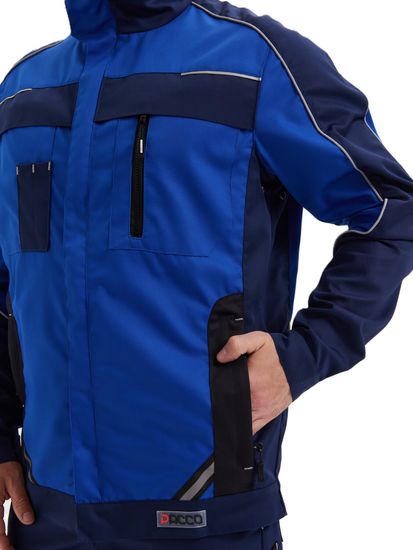 Костюм "Коста" куртка+брюки, цв. синий/васильковый/черный (тк.Tomboy)