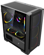 Корпус 1STPLAYER T4-BK-4F2C3 черный