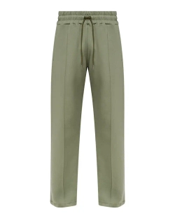 COMME DES FUCKDOWN БРЮКИ ШИРОКИЕ ЗЕЛЕНЫЕ С ЛОГОТИПОМ БРЕНДА