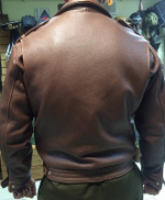 Куртка кожаная Aircobra коричневая