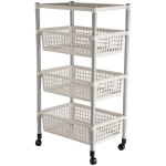 Этажерка для хранения универсальная/для овощей на колесиках «НУЖНАЯ», 4 секции, 83*44*31см