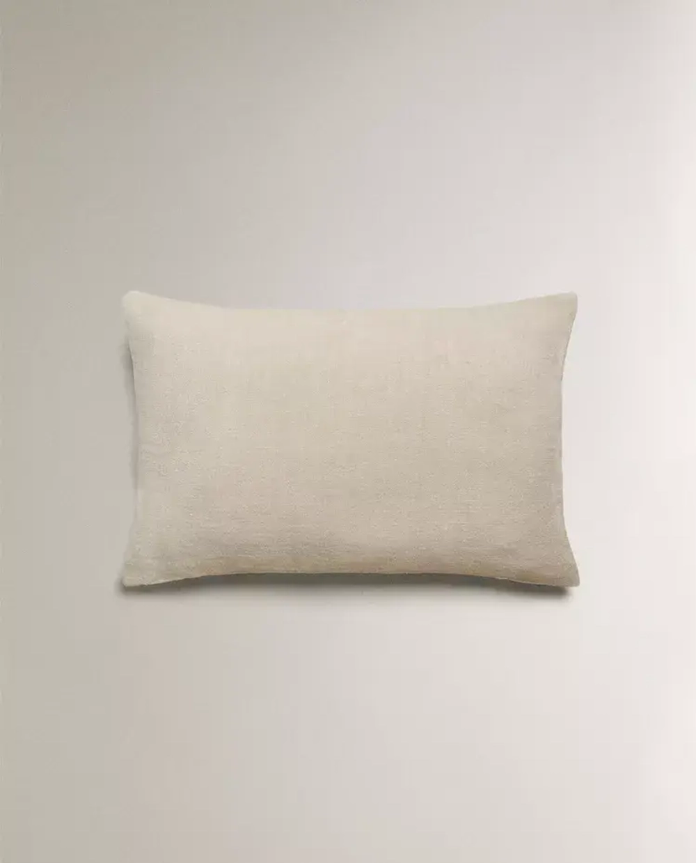 ZARA HOME ЛЬНЯНАЯ НАВОЛОЧКА ДЛЯ ДЕКОРАТИВНОЙ ПОДУШКИ, ЦВЕТ ЛЬДА