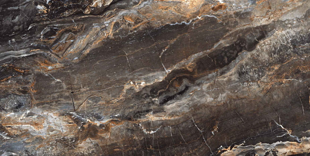 Neodom Luxury Lawa Nero Carving 60x120