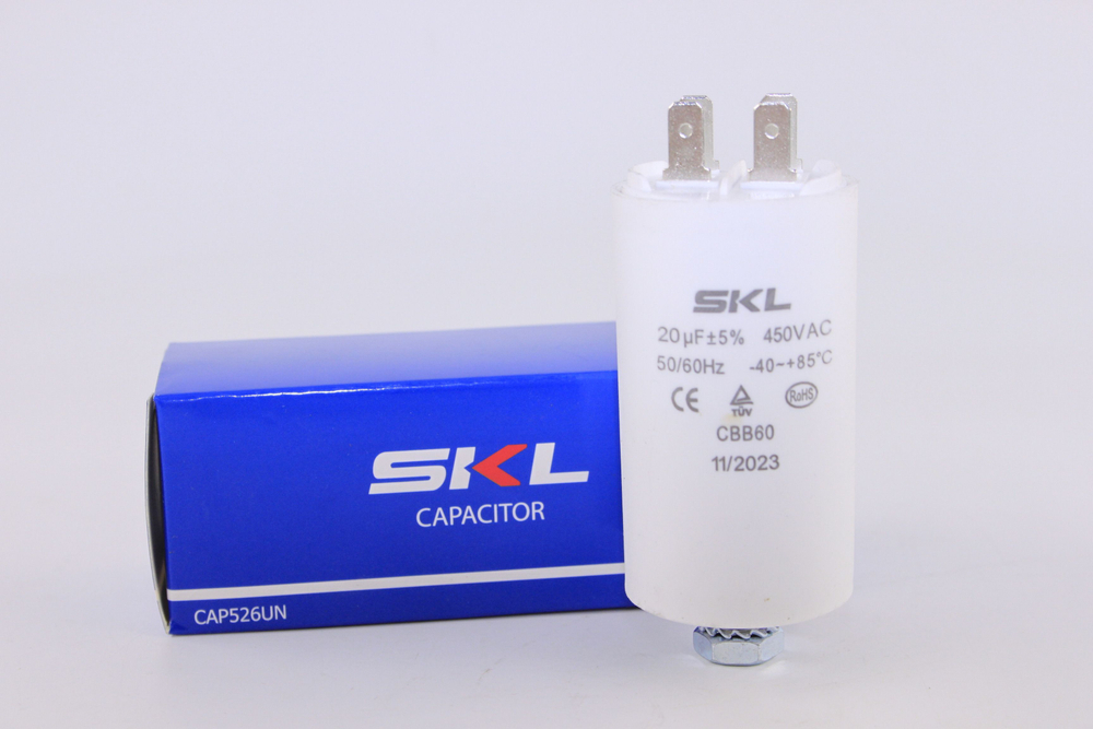 Конденсатор пусковой CBB60 20uF, 450V CAP526UN