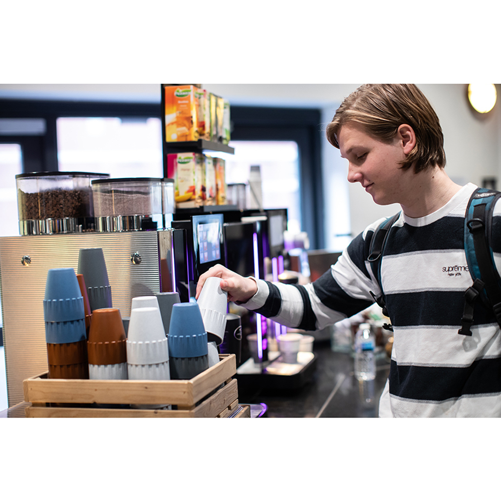 Кружка для капучино connect, organic, 300 мл, темно-серая