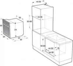 Электрический духовой шкаф Gorenje BO76SYB