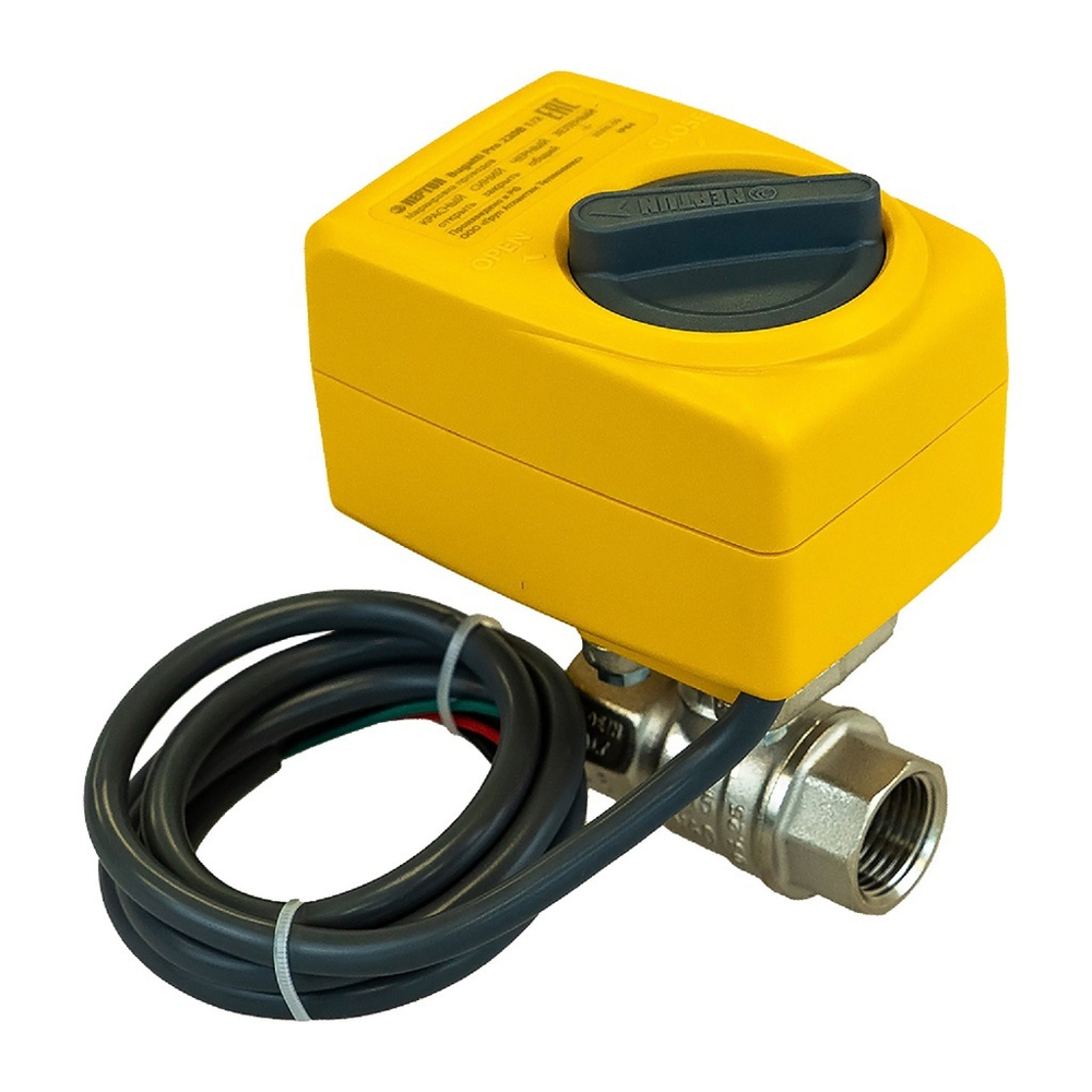 Neptun Bugatti Pro 18В 1/2  Шаровой кран с электроприводом