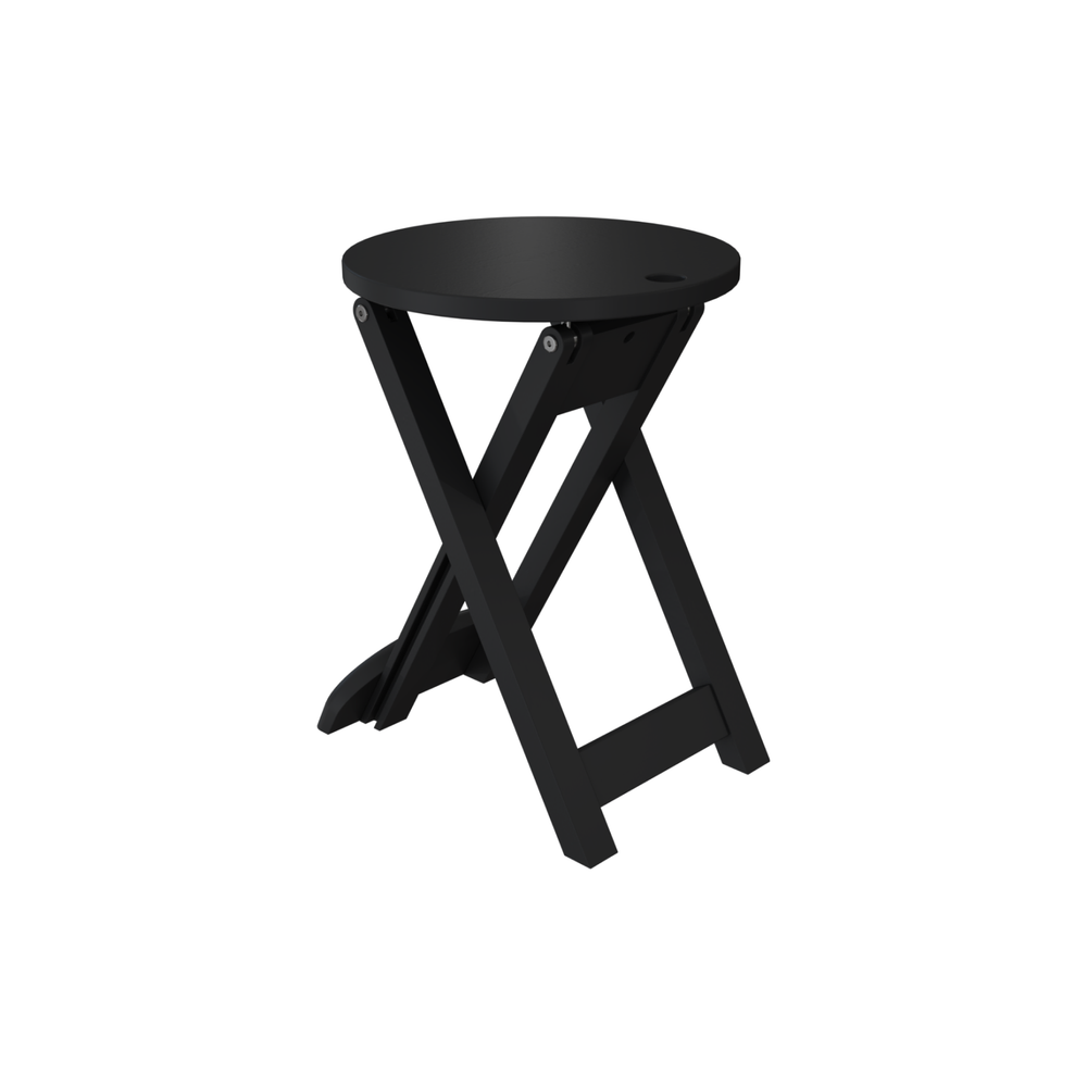 Табурет деревянный ОСАКА 1, цвет черный матовый