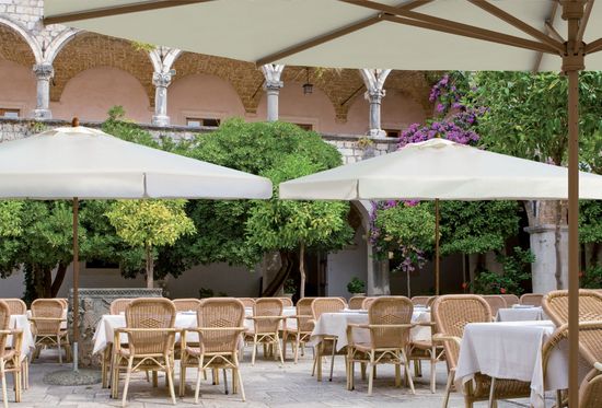 Зонт профессиональный телескопический Palladio Telescopic 4000 слоновая кость Scolaro Италия