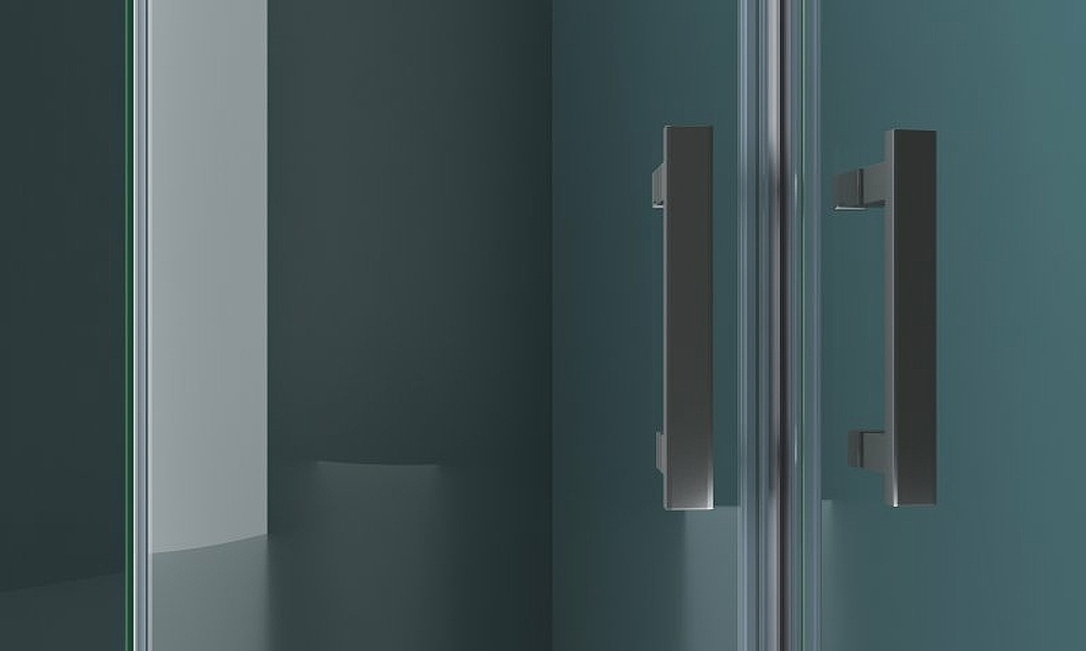 Душевой уголок BelBagno Kraft 90х90 KRAFT-R-2-90-C-Cr профиль Хром стекло прозрачное