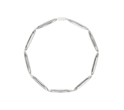 KVK BAROQUE Loop White Concave Short Necklace