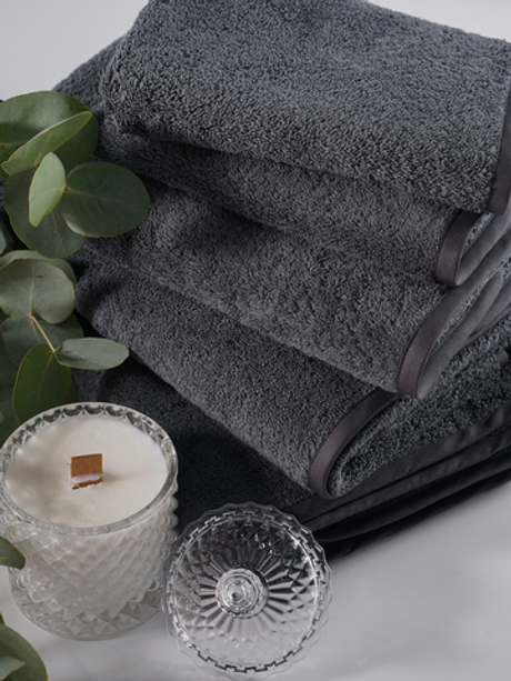 Набор полотенец 5шт Claire Batiste Atelier Ile глубокий серый