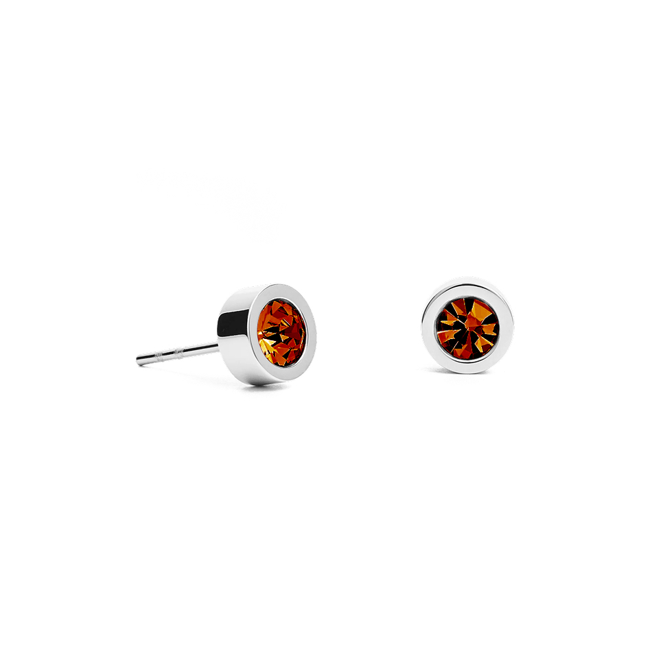 Серьги пусеты Fiore Luna Garnet 6х3 мм SWE126 GA S