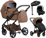 Детская коляска Tutis Viva 6 Plus Teddy 4 в 1 с автокреслом Elo Lux EduSky Black и базой 1612110 Biscuit