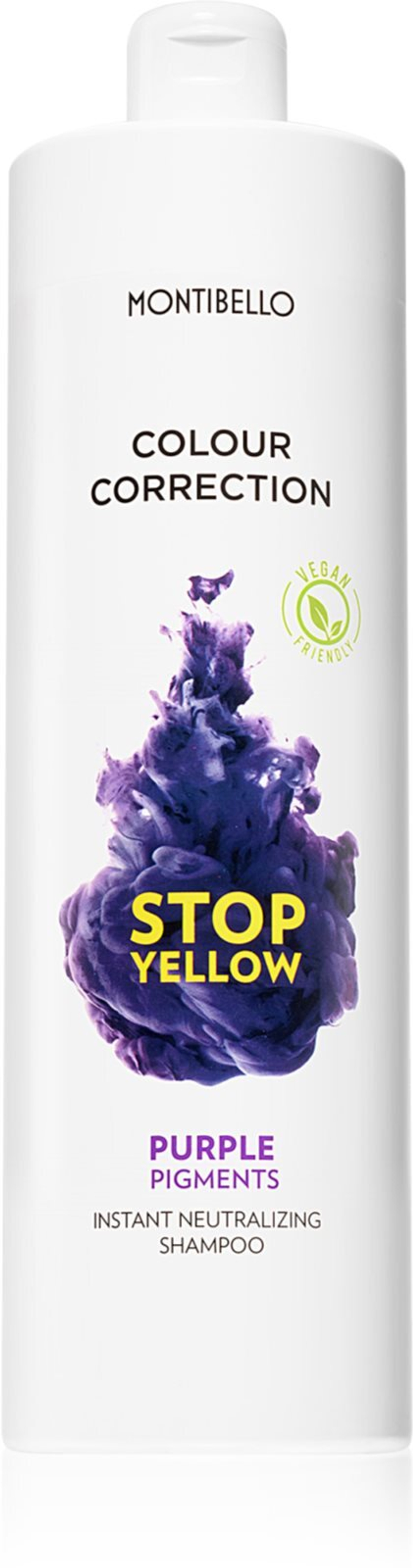 Montibello Colour Correction Stop Yellow - Шампунь для обесцвеченных и светлых волос, нейтрализующий желтоватый оттенок. /   1000  ml  / GTIN 8429525430161