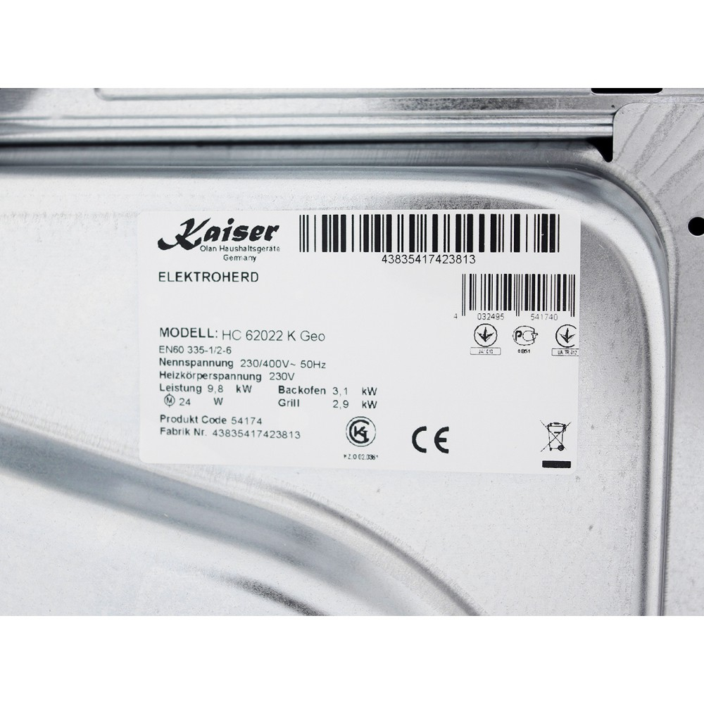 Плита стеклокерамика Kaiser HC 62022 K Geo