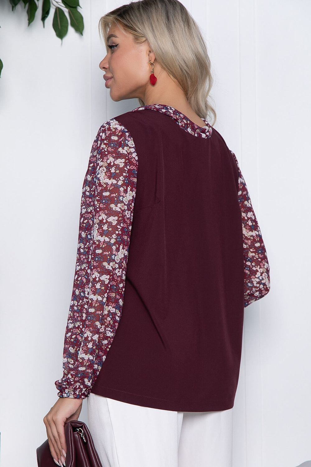 Блуза Рошель (бордо) Б10438 LT Collection