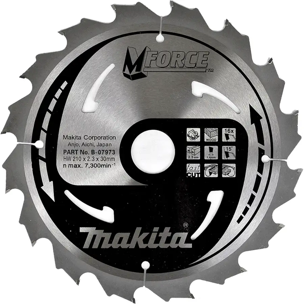 Пильный диск по дереву M-FORCE 185х30/20/15,88х2 мм/16 Makita B-43642