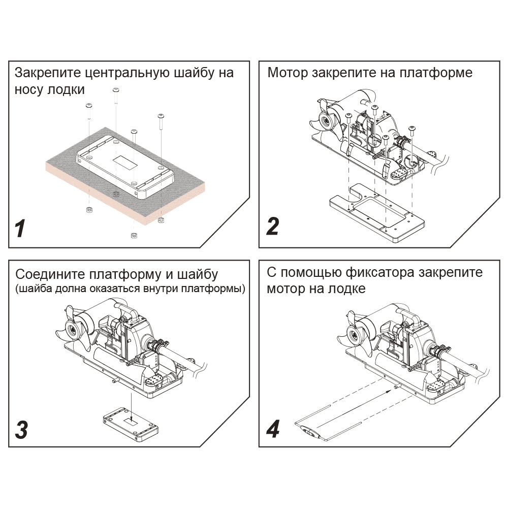 Платформа для крепления электромотора