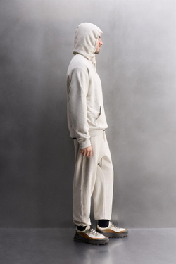 ZARA ТОЛСТОВКА С КАПЮШОНОМ ДЛЯ ТРЕНИРОВОК, СЕРЫЙ МЕЛАНЖ