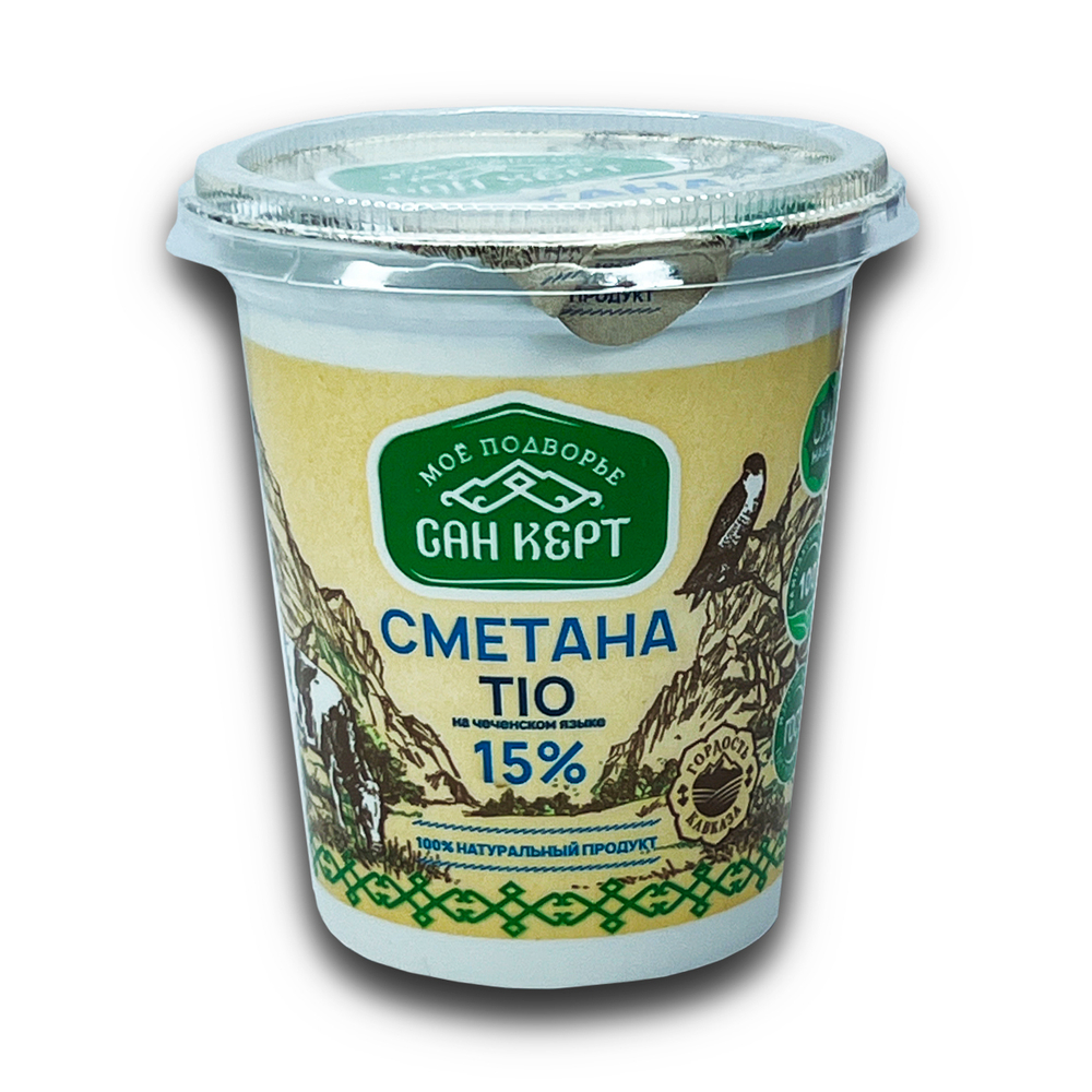 Сметана Сан Керт пэт/ст 350г 15%