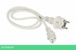 Шнур питания Lanmaster LAN-PP13/SH-1.0-WH белый