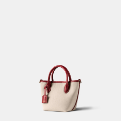 Сумка Тоут CHARLOTTE Canvas бело-красная