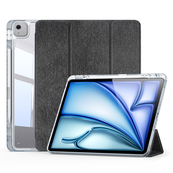 Чехол книжка черного цвета для iPad Air 13 (2024-) и iPad Pro 12.9 (2018, 2020, 2021, 2022), серия Unid Series Case от Dux Ducis