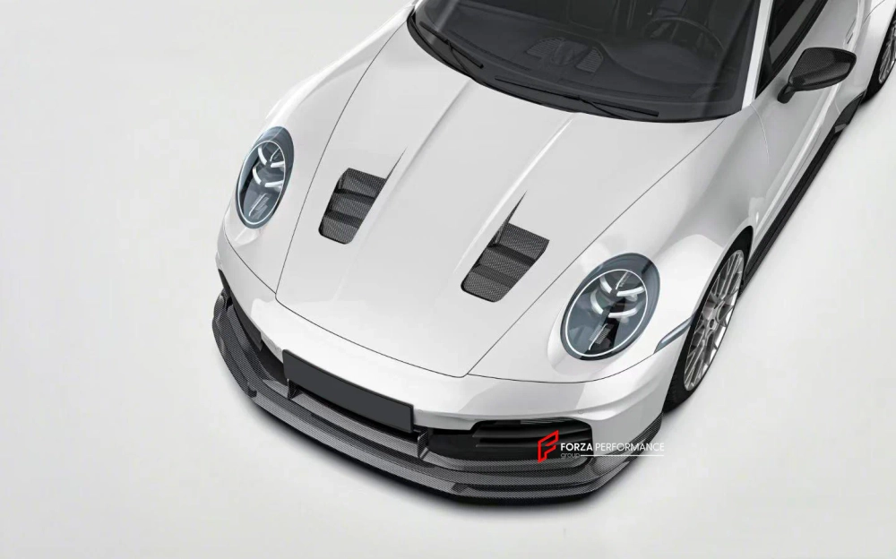 Карбоновая губа переднего бампера для PORSCHE 911 992.2 CARRERA 2025+