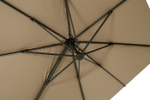 "Римини" зонт уличный 3х3м на боковой алюминиевой опоре, тент бежевый