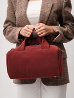 Замшевая сумка DBR 31378 красное вино