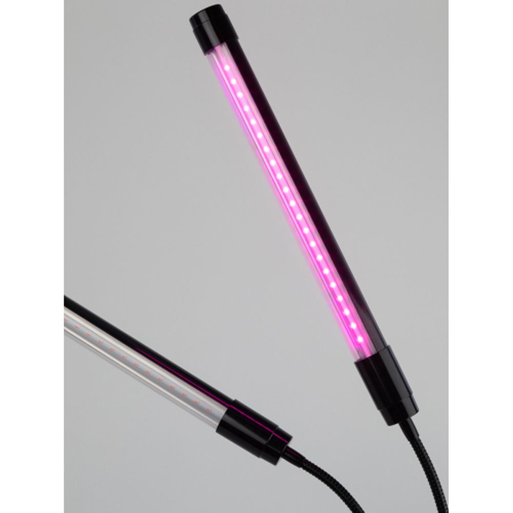 Светильник для растений на прищепке ЭРА FITO-20W-АLED-N красно-синего спектра 12 Вт черный