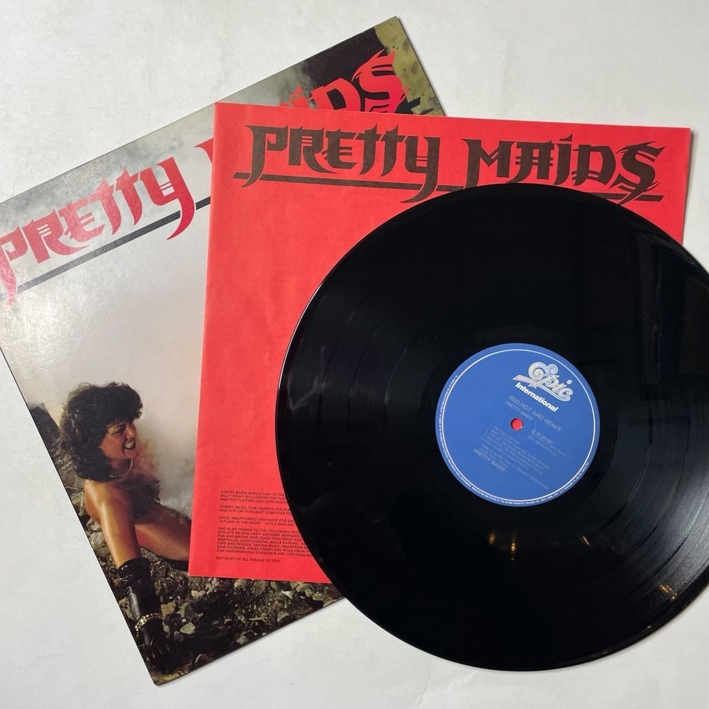 Винтажная виниловая пластинка LP Pretty Maids Red, Hot And Heavy (Japan 1985) (No Obi)