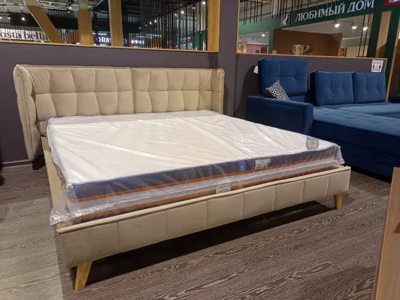 Кровать Hush 180х200 см, бежевая