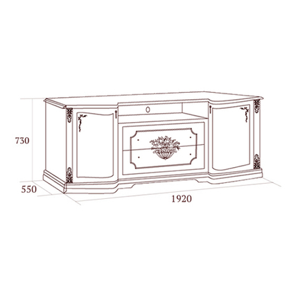 Floriana (Miass-Mebel) Тумба под аппаратуру
