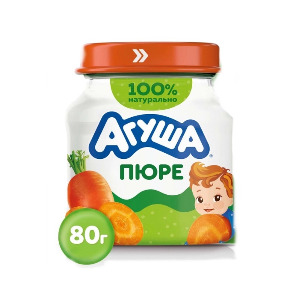 Пюре Агуша морковь 80 гр