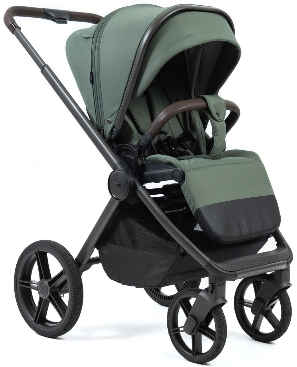 Детская коляска Peppy Monaco Thermo 3 в 1 с автокреслом Rise Milk Green