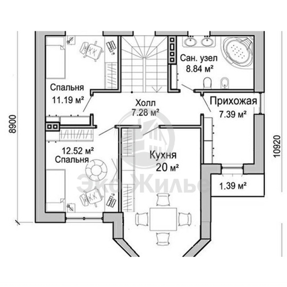 Проект Дома 137 кв. м К-90