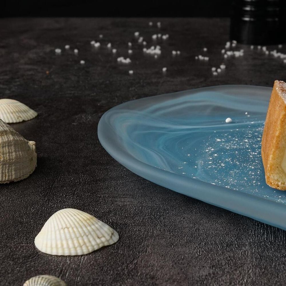 Блюдо овальное 28*15*2 см   матовое стекло P.L. Proff Cuisine [4]