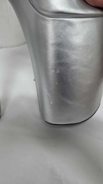 KIKO. Ботильоны четверки. PU. Открытые - SHDB-015-4-PU-sil-sale37_031